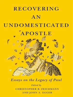 cover image of Recovering an Undomesticated Apostle